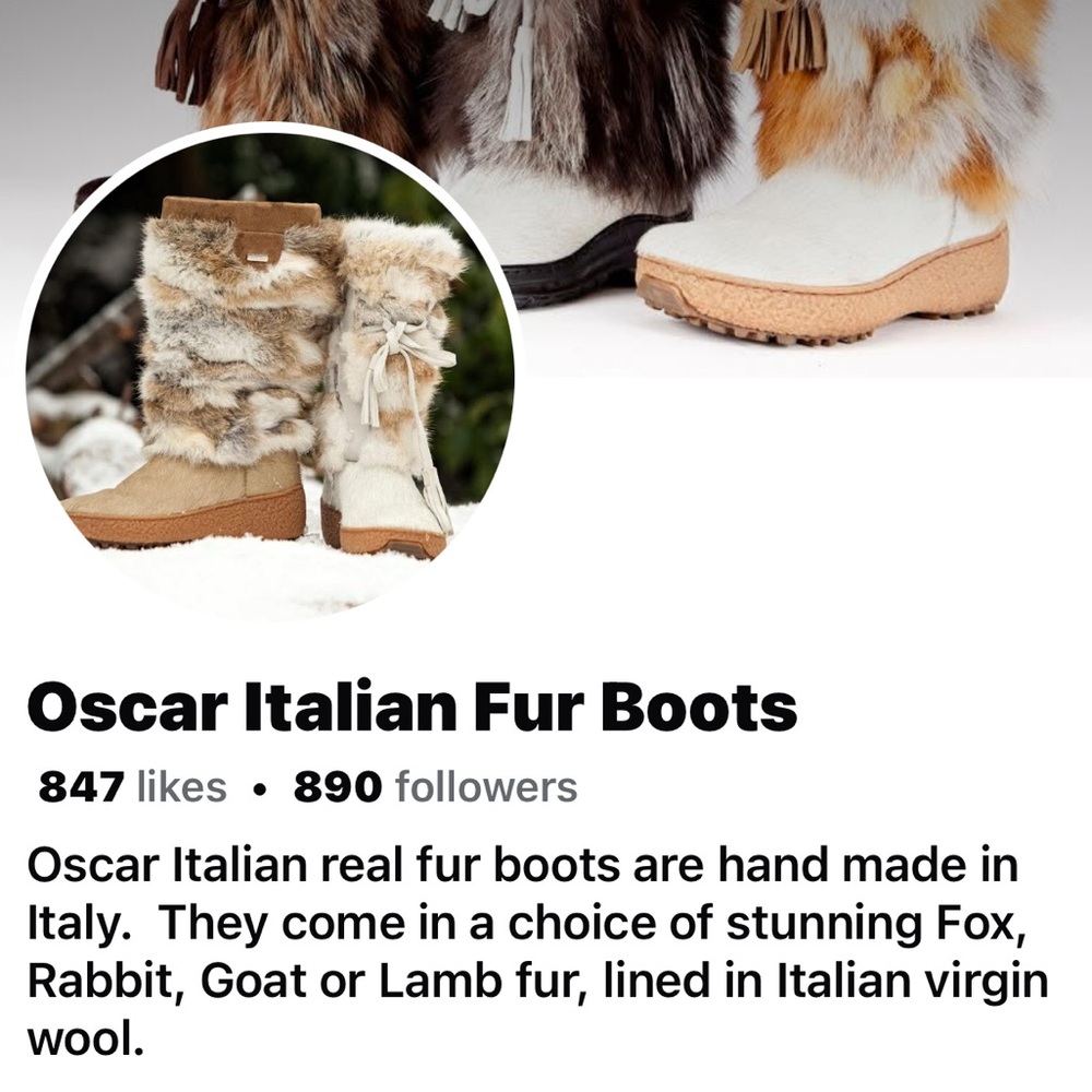 Oscar Sport Après-ski-Ski Women's rabbit Fur Winter Boots size 6 - Picture 13 of 16